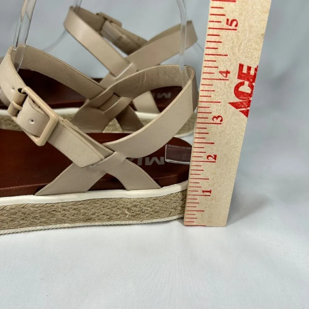 MIA Beige Platform Espadrille Sandals